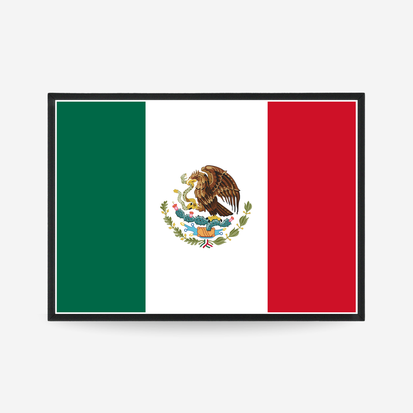 Poster of the flag of Mexico

