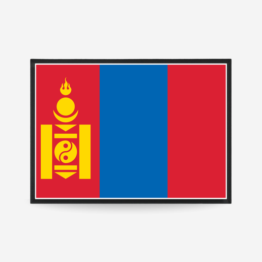 Poster of the flag of Mongolia
