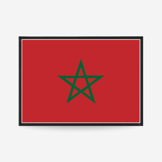 Poster of the flag of Morocco
