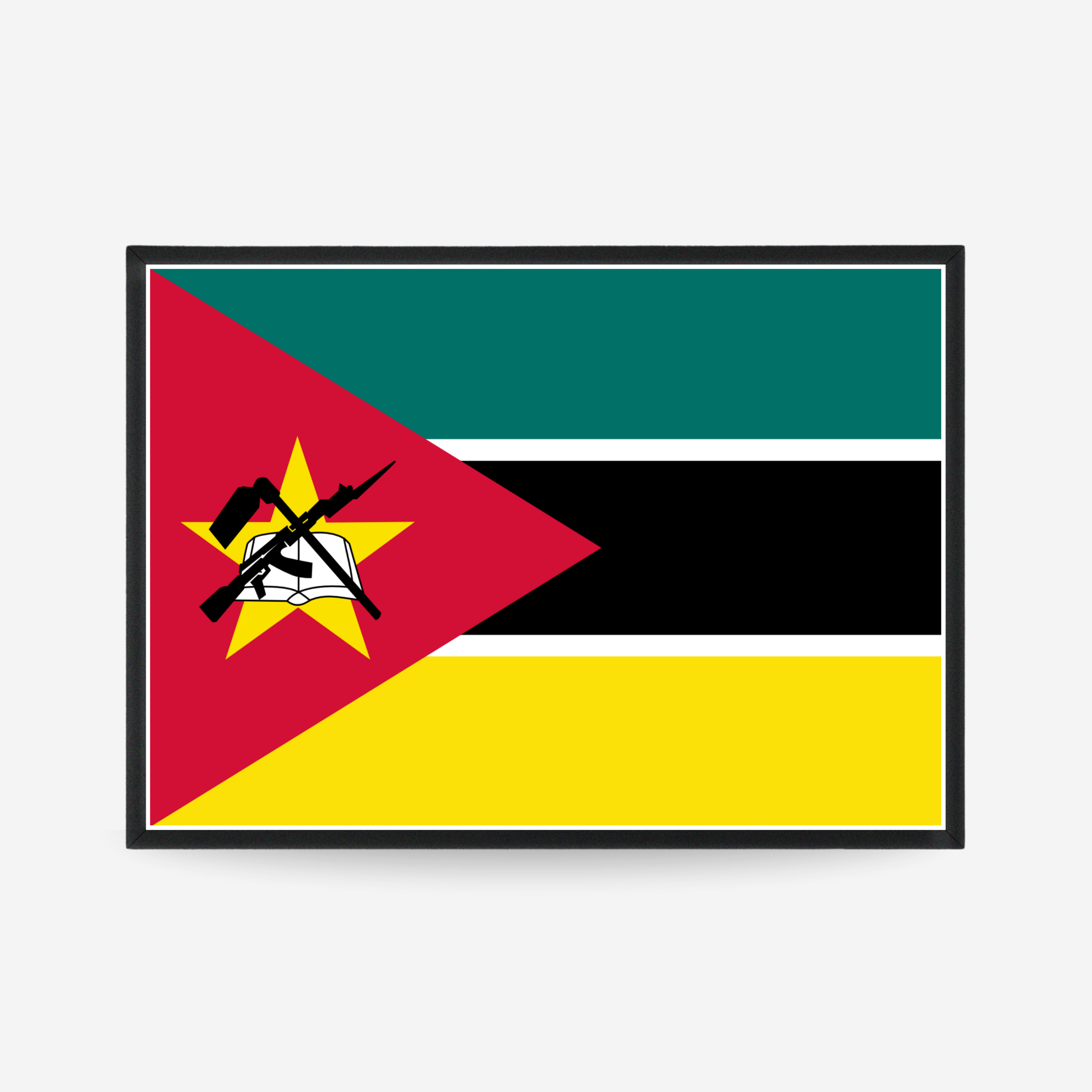 Poster of the flag of Mozambique
