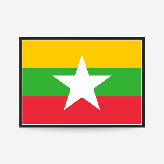 Poster of the flag of Myanmar
