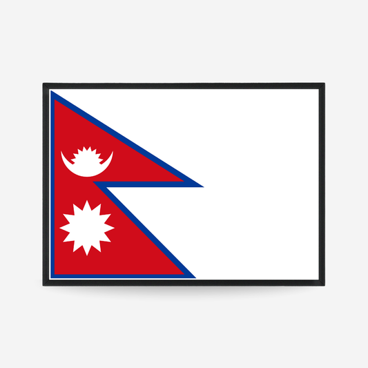 Poster of the flag of Nepal