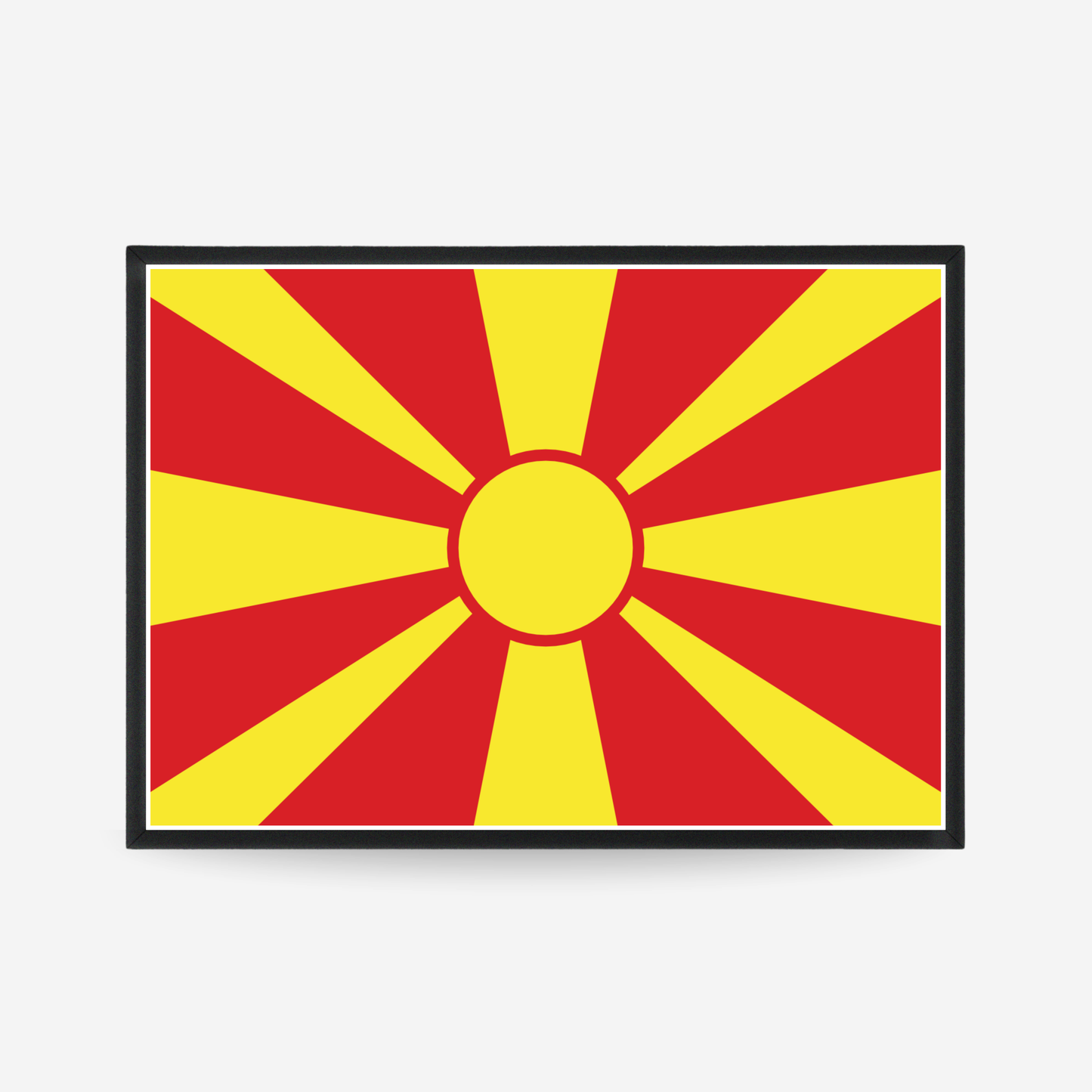Poster of the flag of North Macedonia
