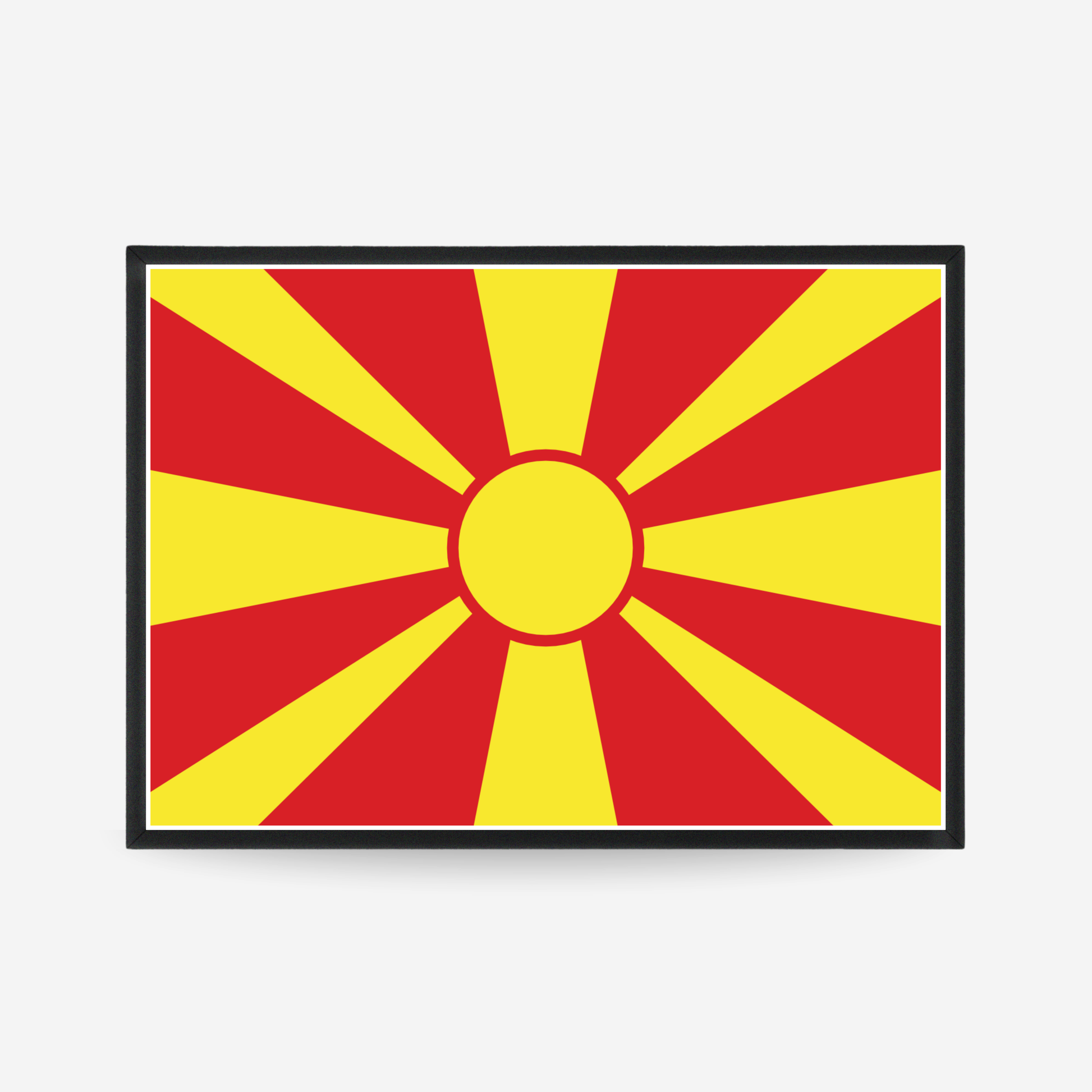 Poster of the flag of North Macedonia
