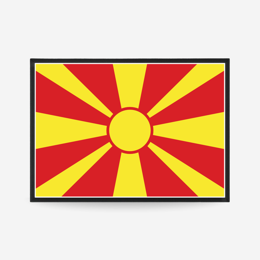Poster of the flag of North Macedonia
