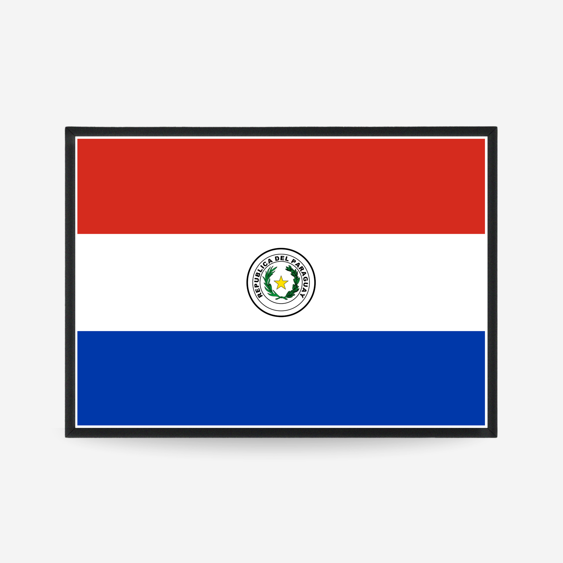 Poster of the flag of Paraguay
