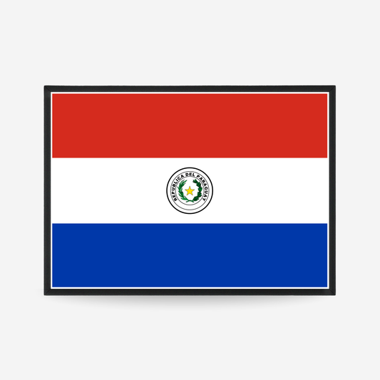 Poster of the flag of Paraguay
