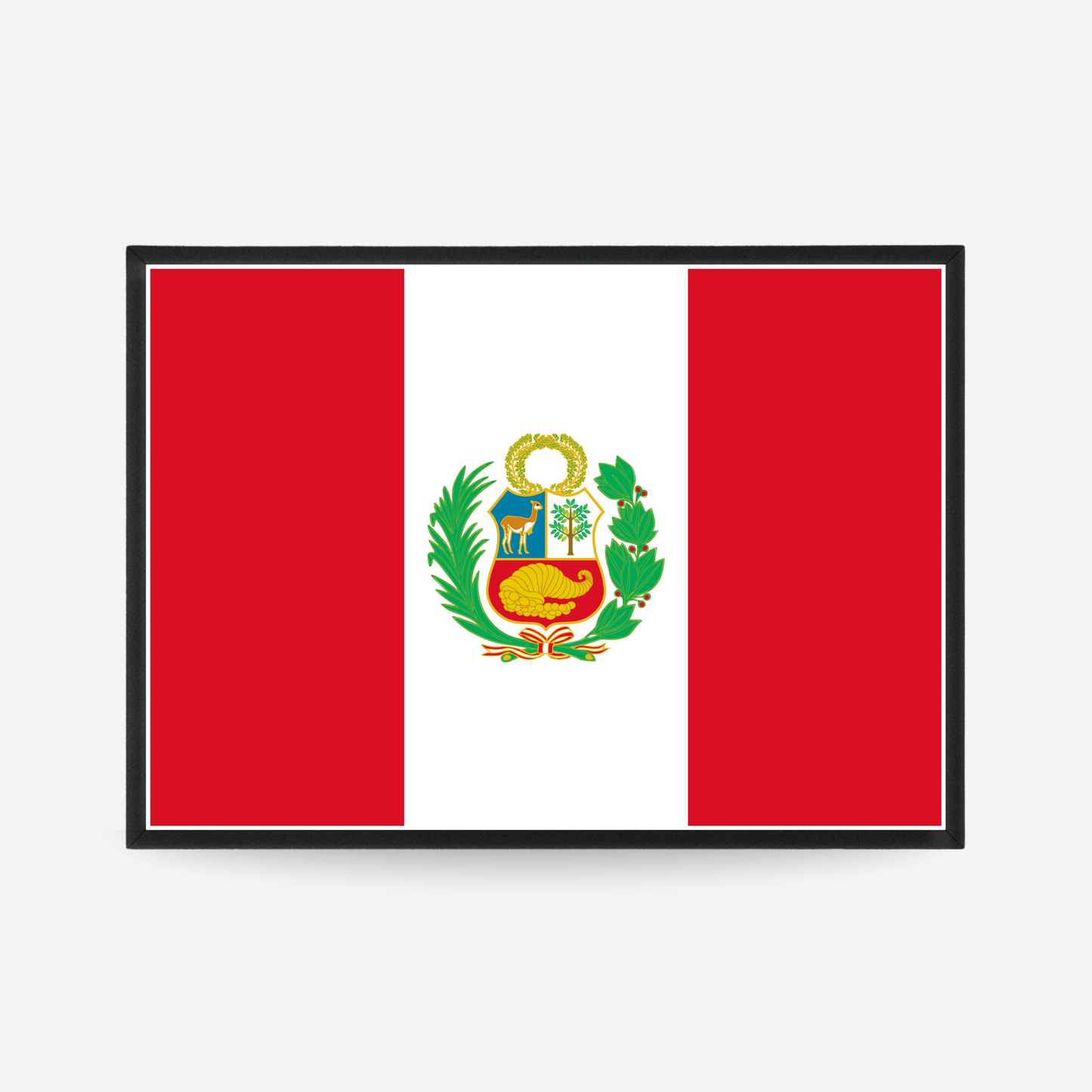 Poster of the flag of Peru
