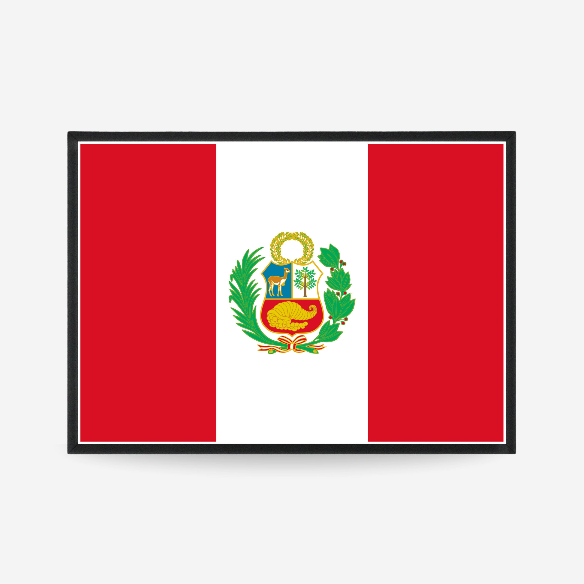Poster of the flag of Peru

