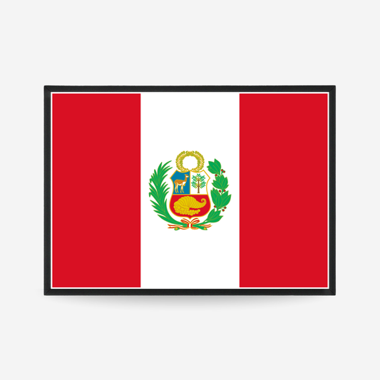 Poster of the flag of Peru
