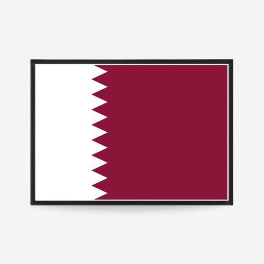 Poster of the flag of Qatar
