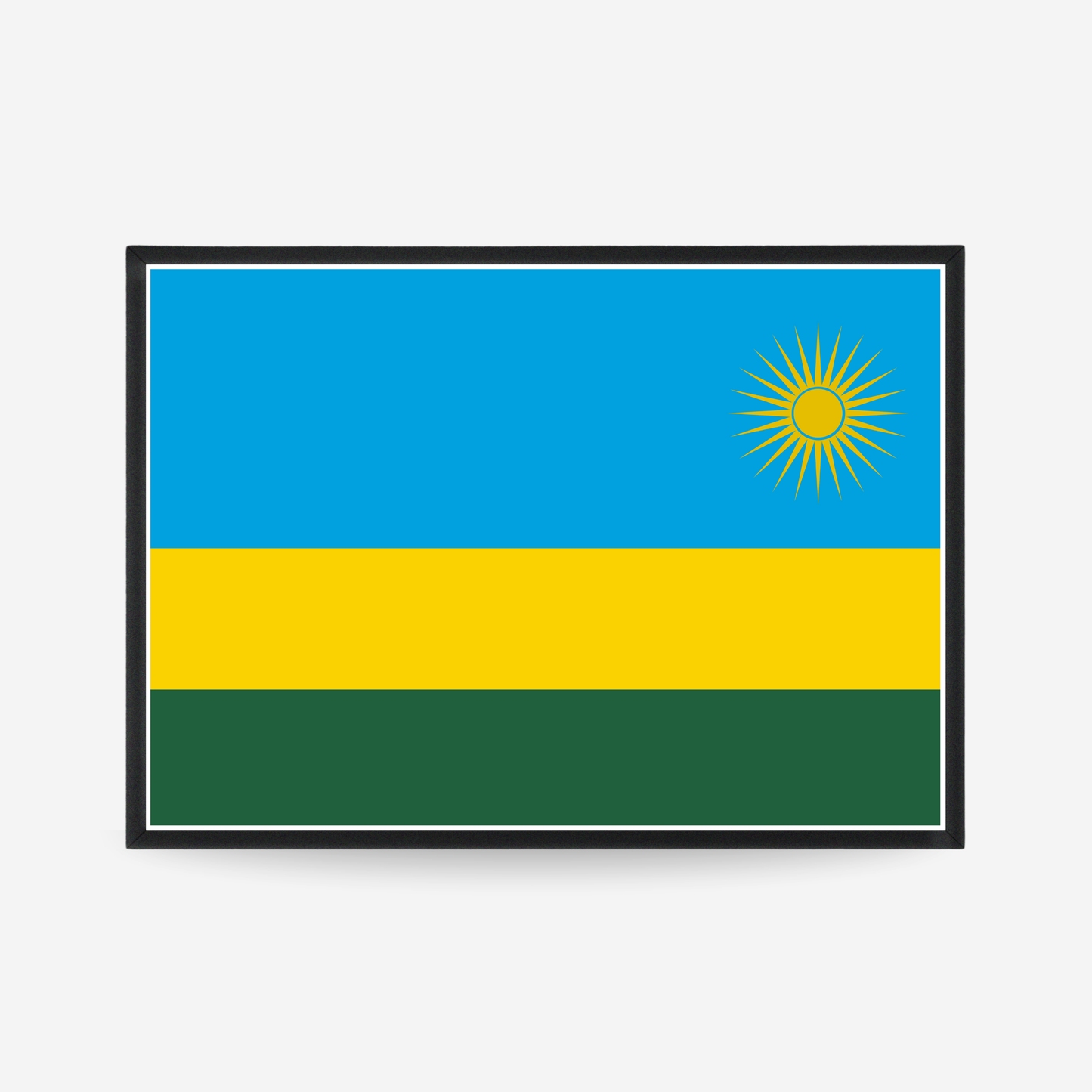 Poster of the flag of Rwanda
