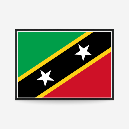Poster of the flag of Saint Kitts and Nevis