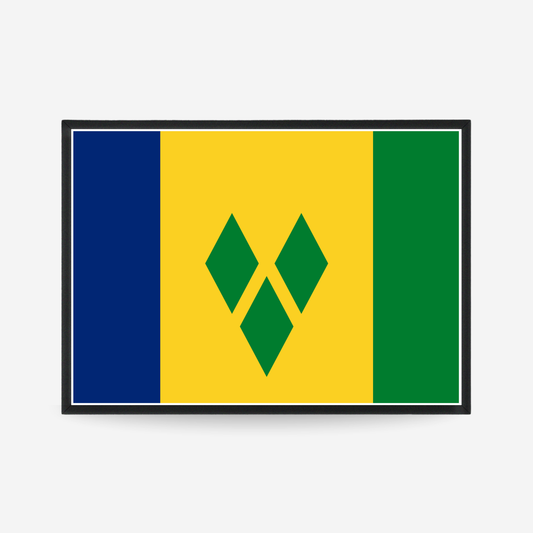 Poster of the flag of Saint Vincent and the Grenadines

