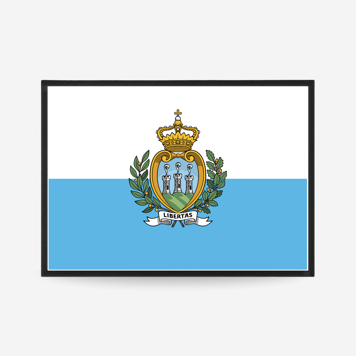 Poster of the flag of San Marino