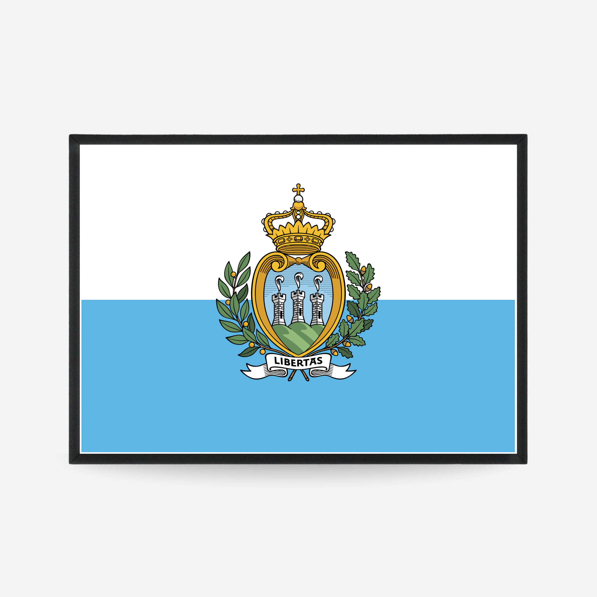 Poster of the flag of San Marino