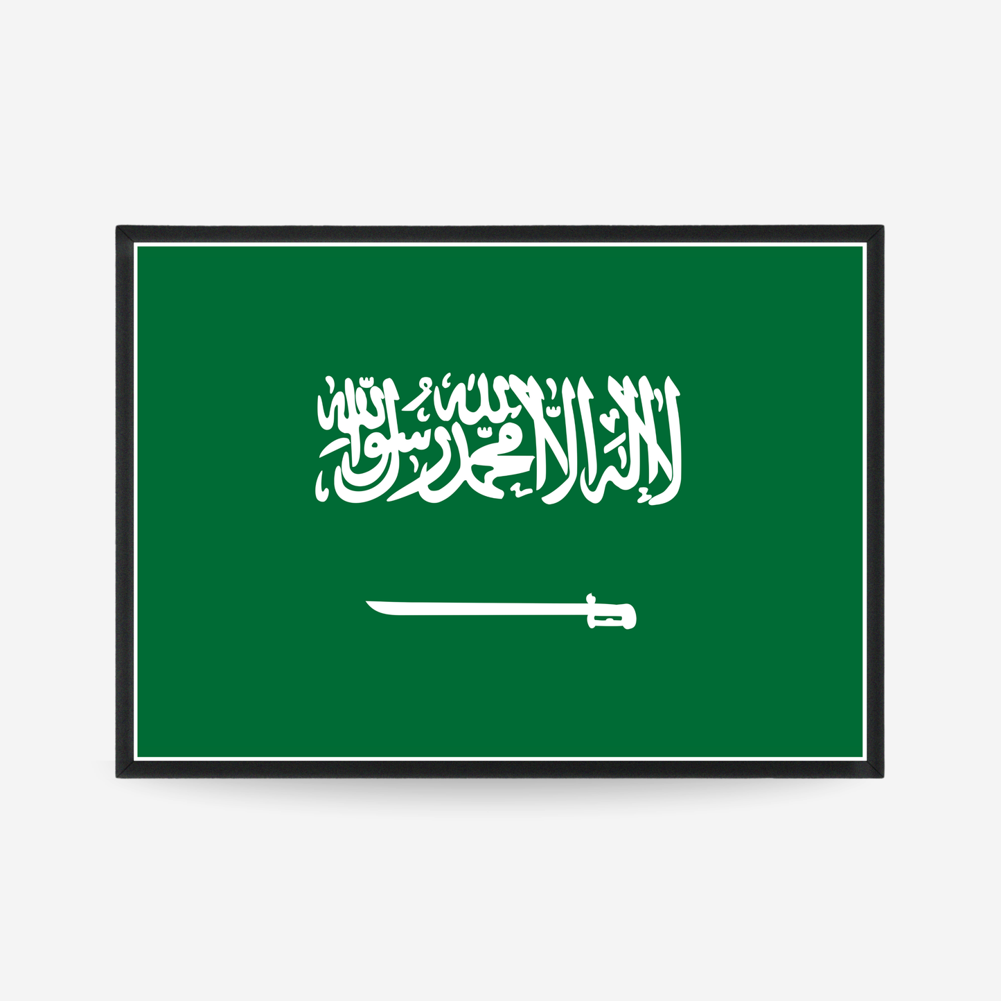 Poster of the flag of Saudi Arabia
