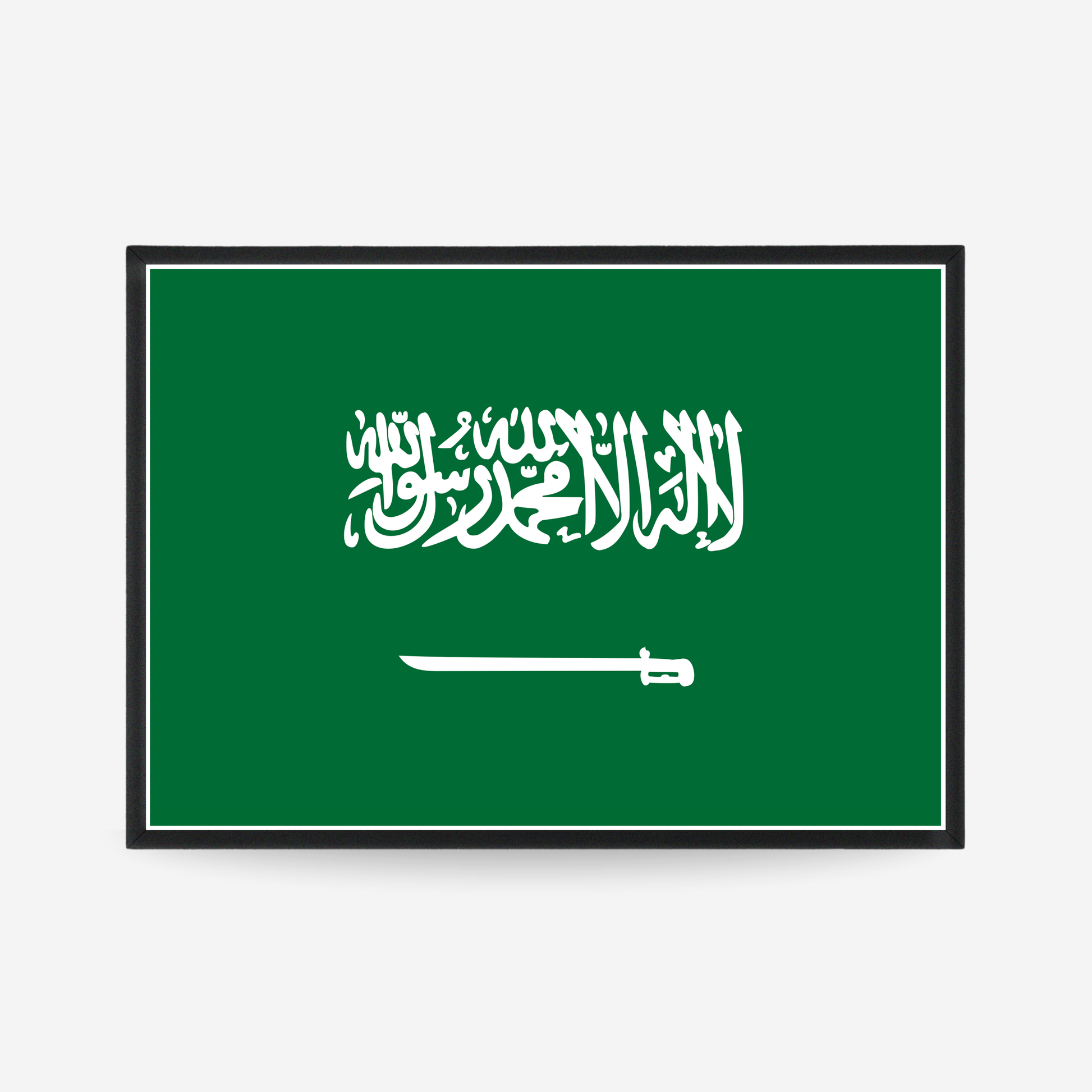 Poster of the flag of Saudi Arabia
