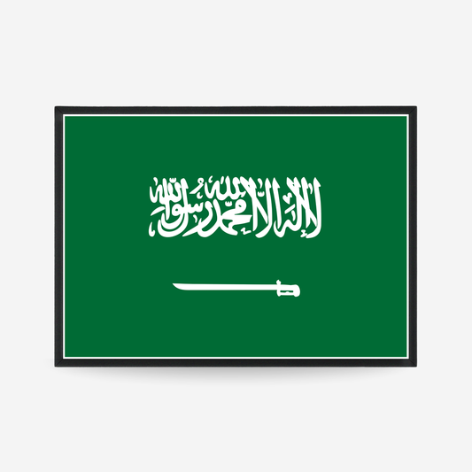 Poster of the flag of Saudi Arabia
