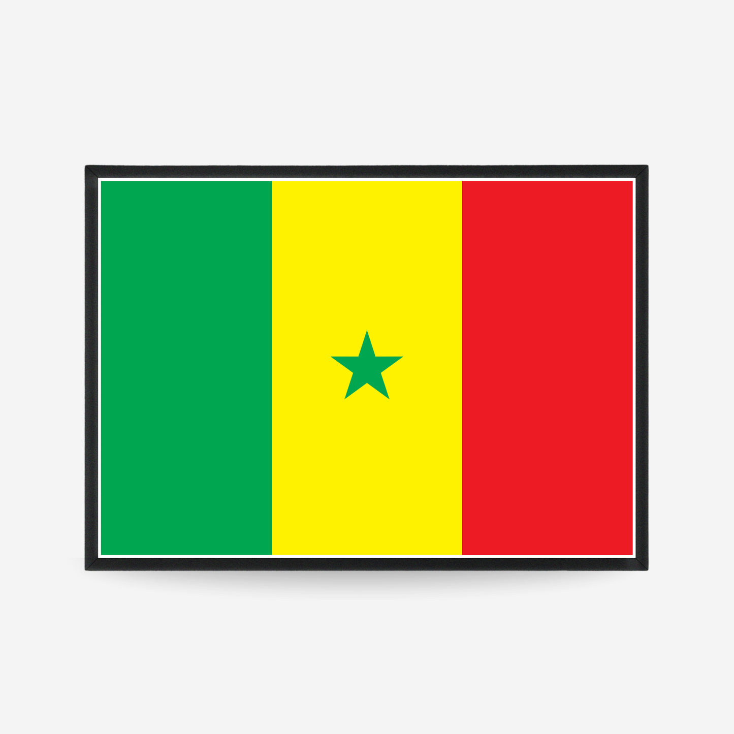Poster of the flag of Senegal