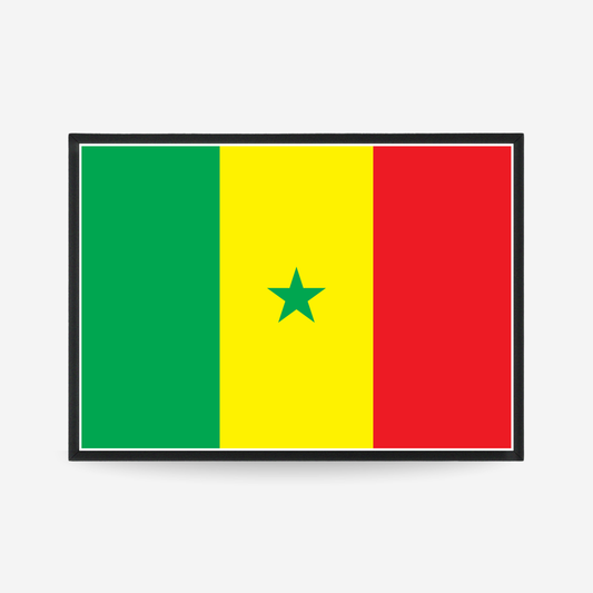 Poster of the flag of Senegal