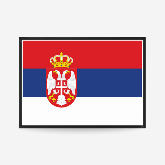 Poster of the flag of Serbia