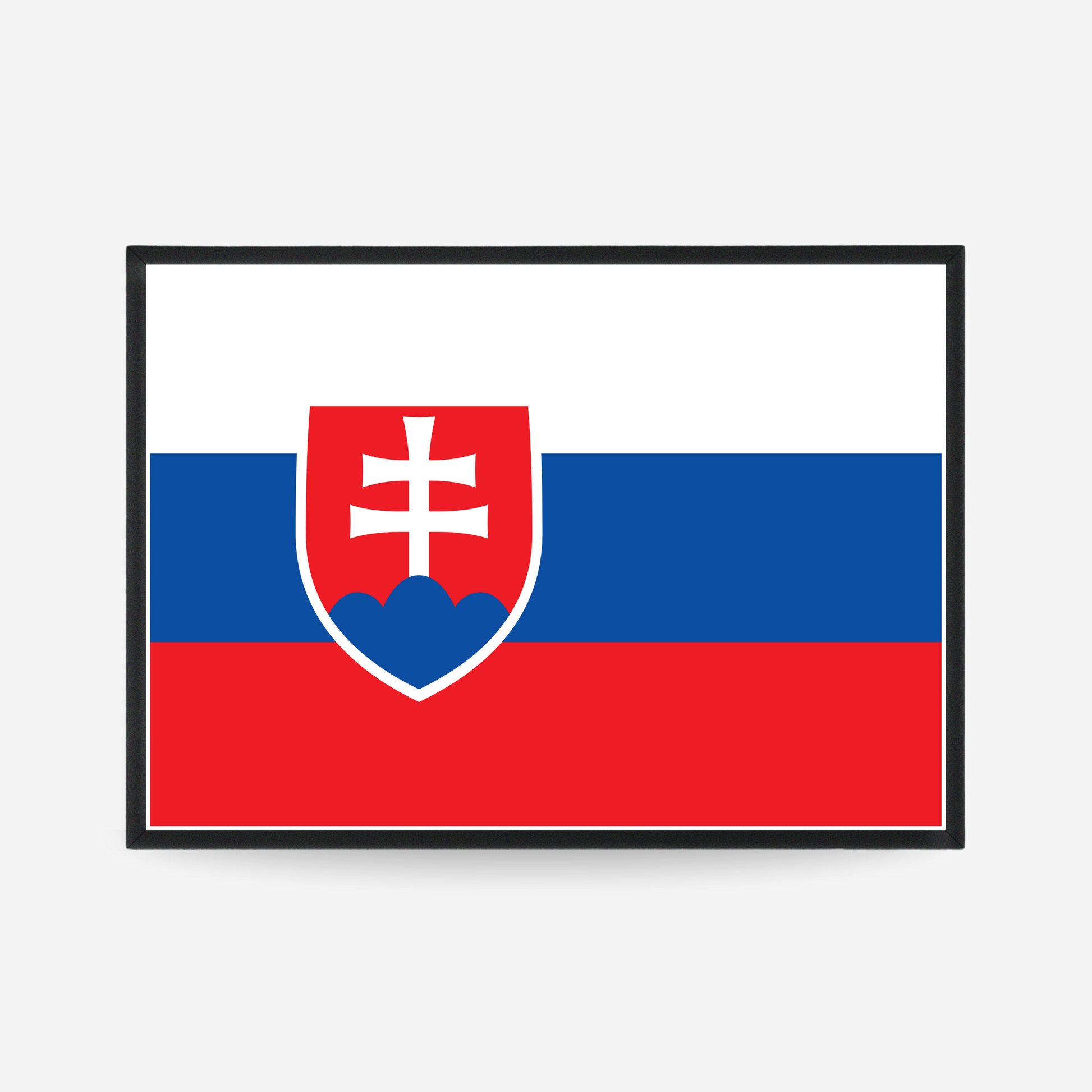 Poster of the flag of Slovakia