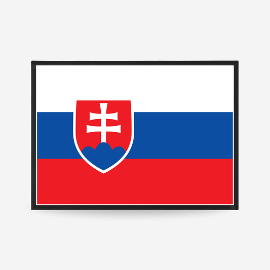 Poster of the flag of Slovakia