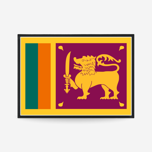 Poster of the flag of Sri Lanka