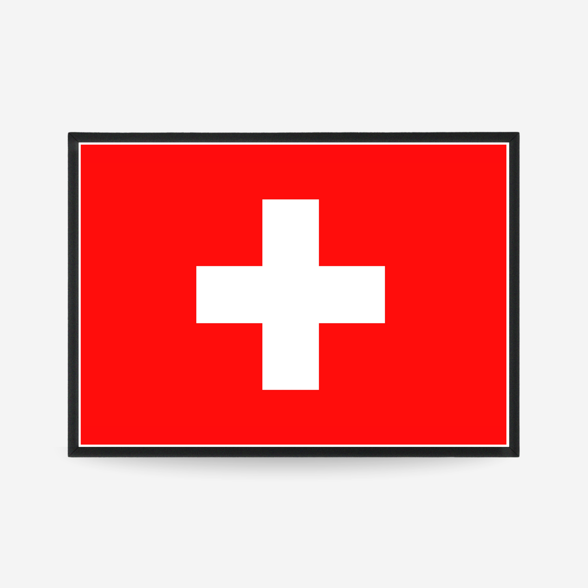Poster of the flag of Switzerland