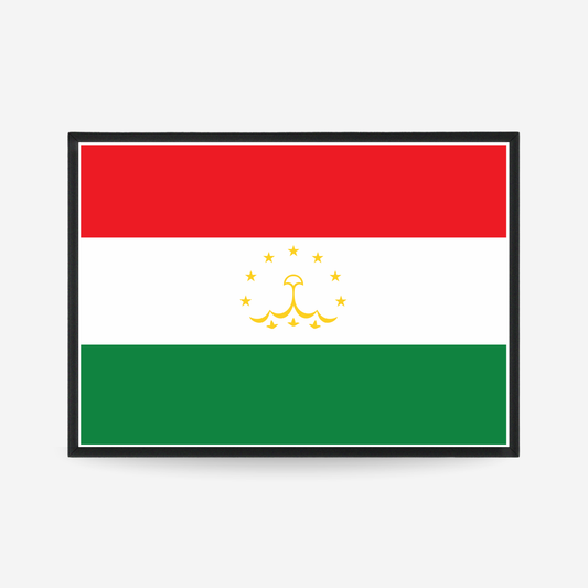 Poster of the flag of Tajikistan