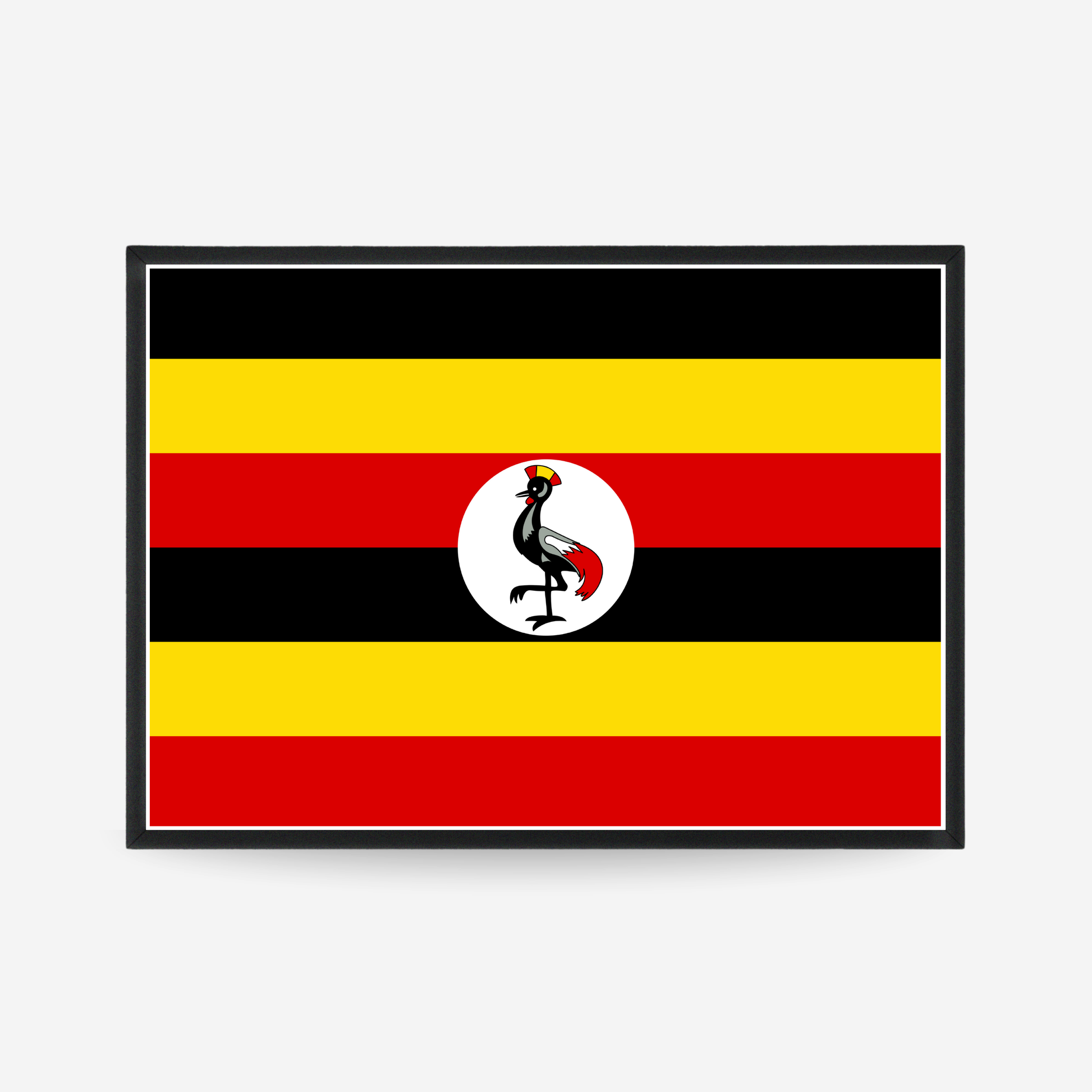 Poster of the flag of Uganda