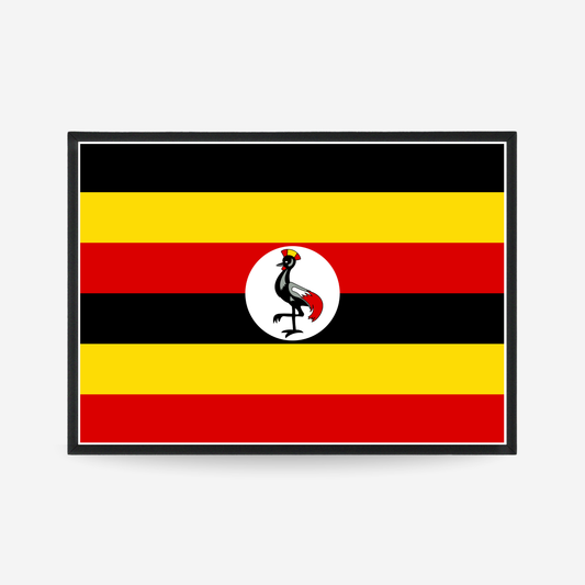 Poster of the flag of Uganda
