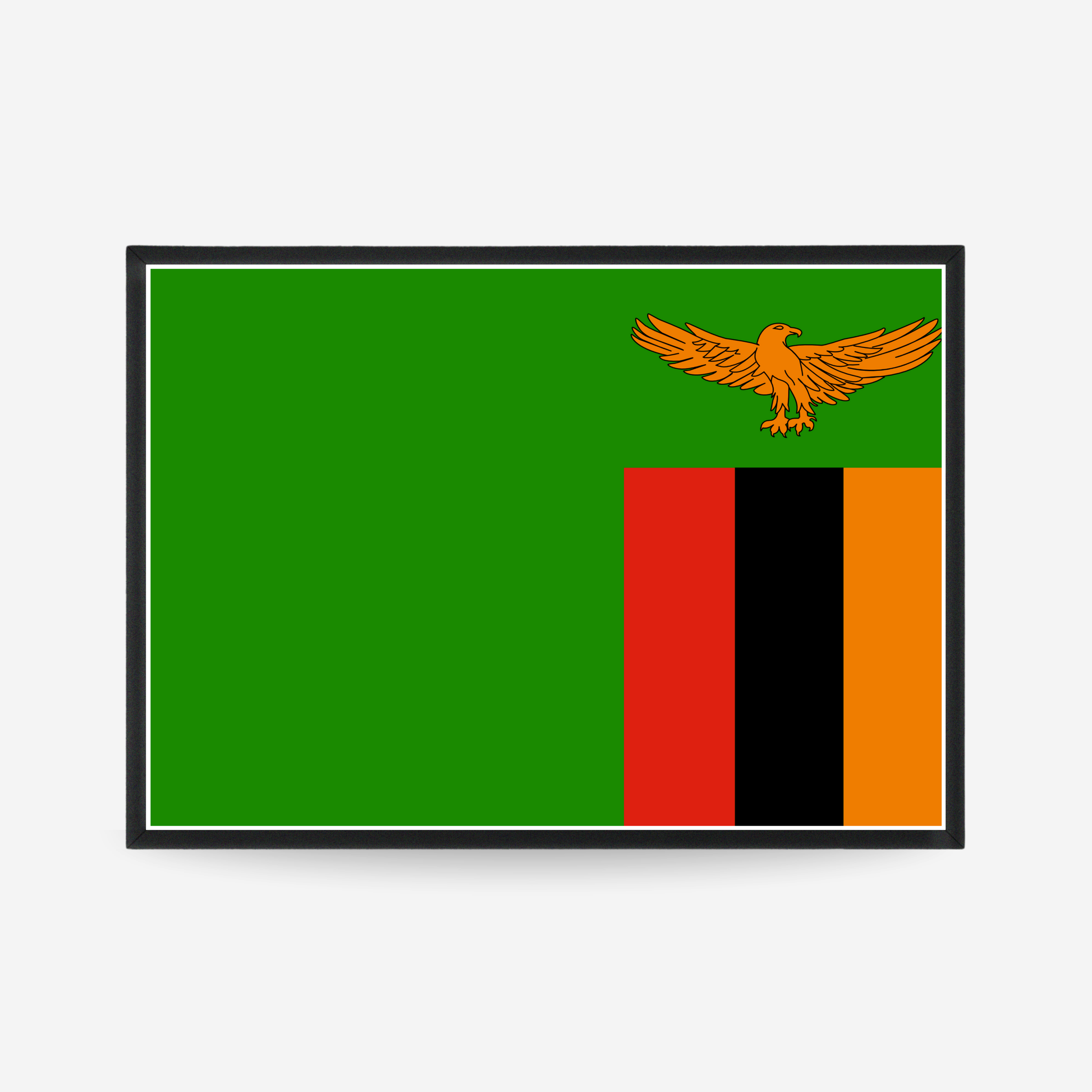 Poster of the flag of zambia 