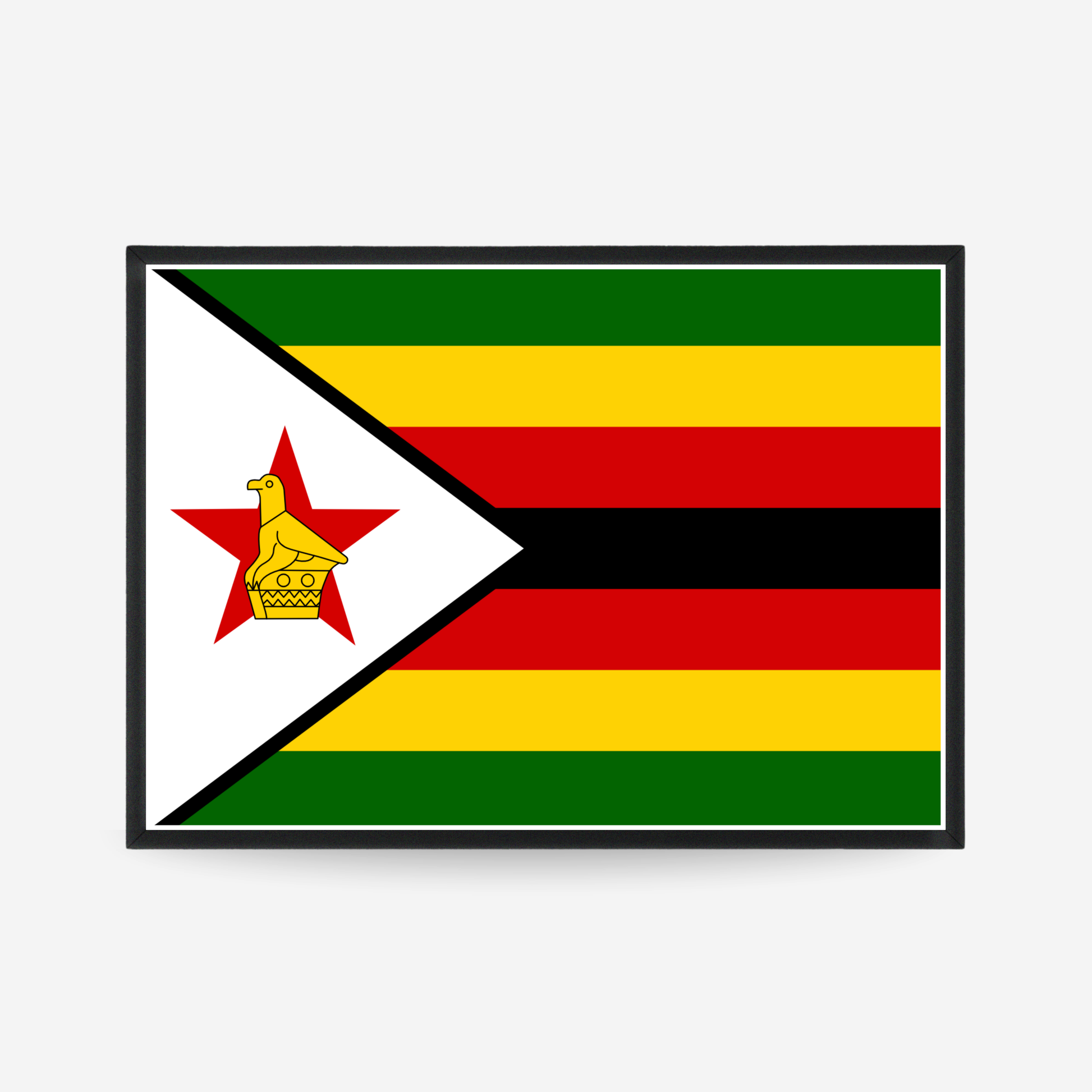 Poster of the flag of Zimbabwe 
