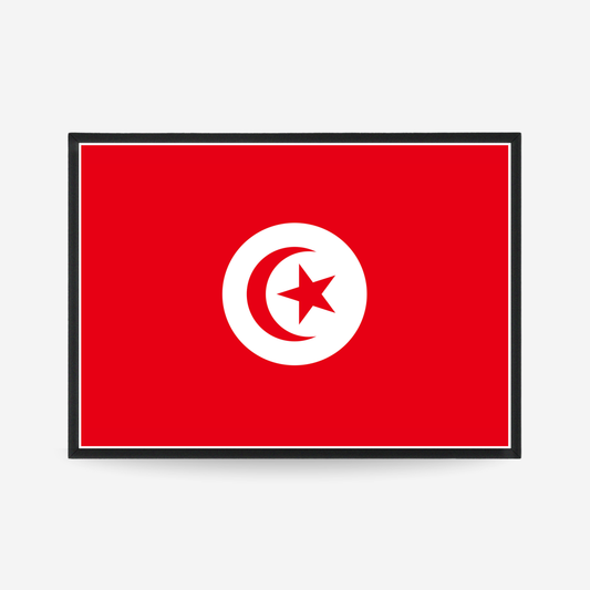 Poster of the flag of tunisia