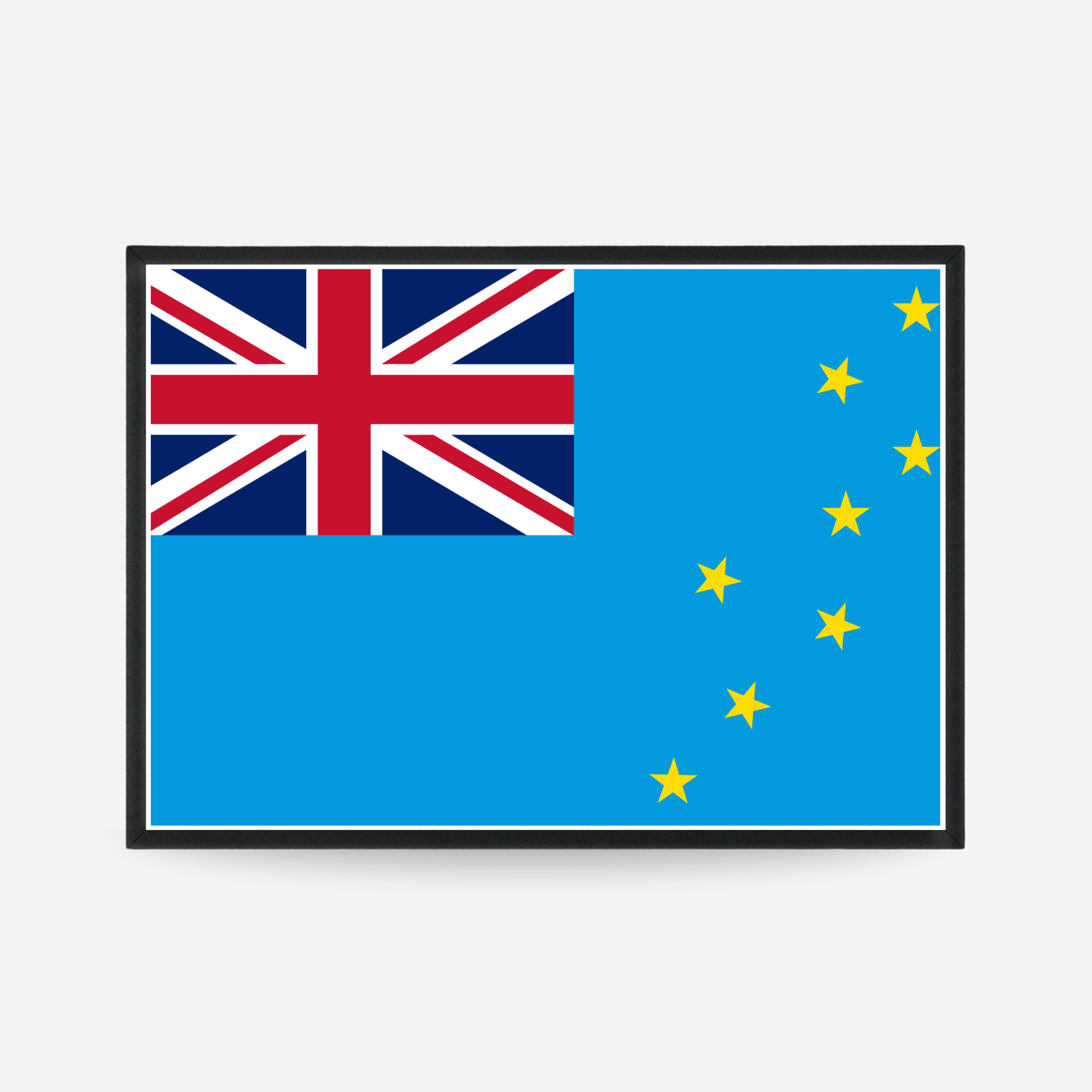 Poster of the flag of tuvalu
