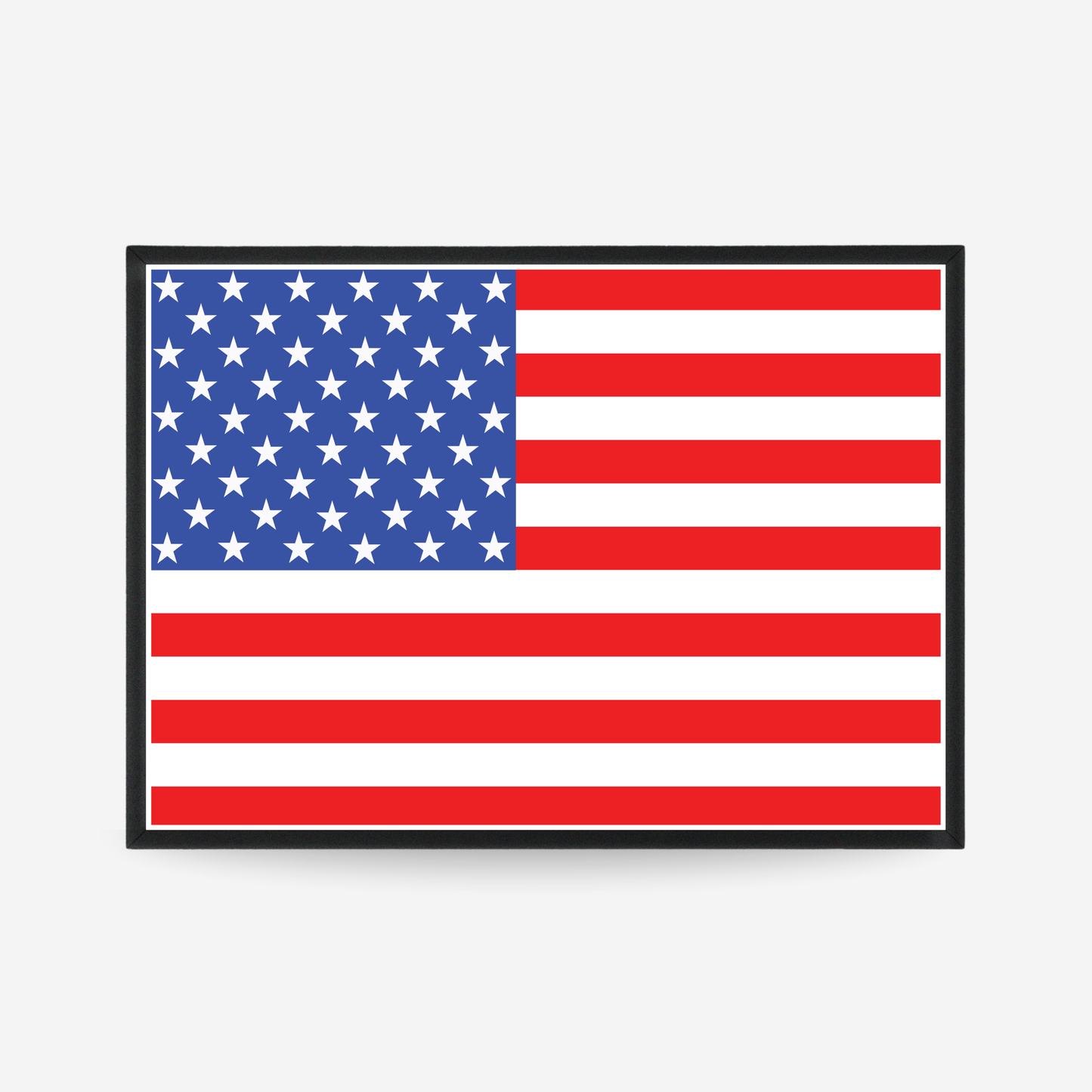 Poster of the flag of united states
