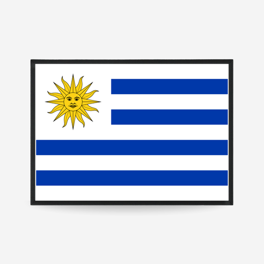 Poster of the flag of uruguay
