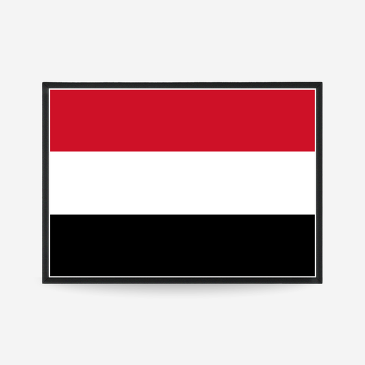 Poster of the flag of yemen 